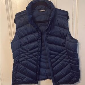 The North Face Blue Quilted Puffer Vest